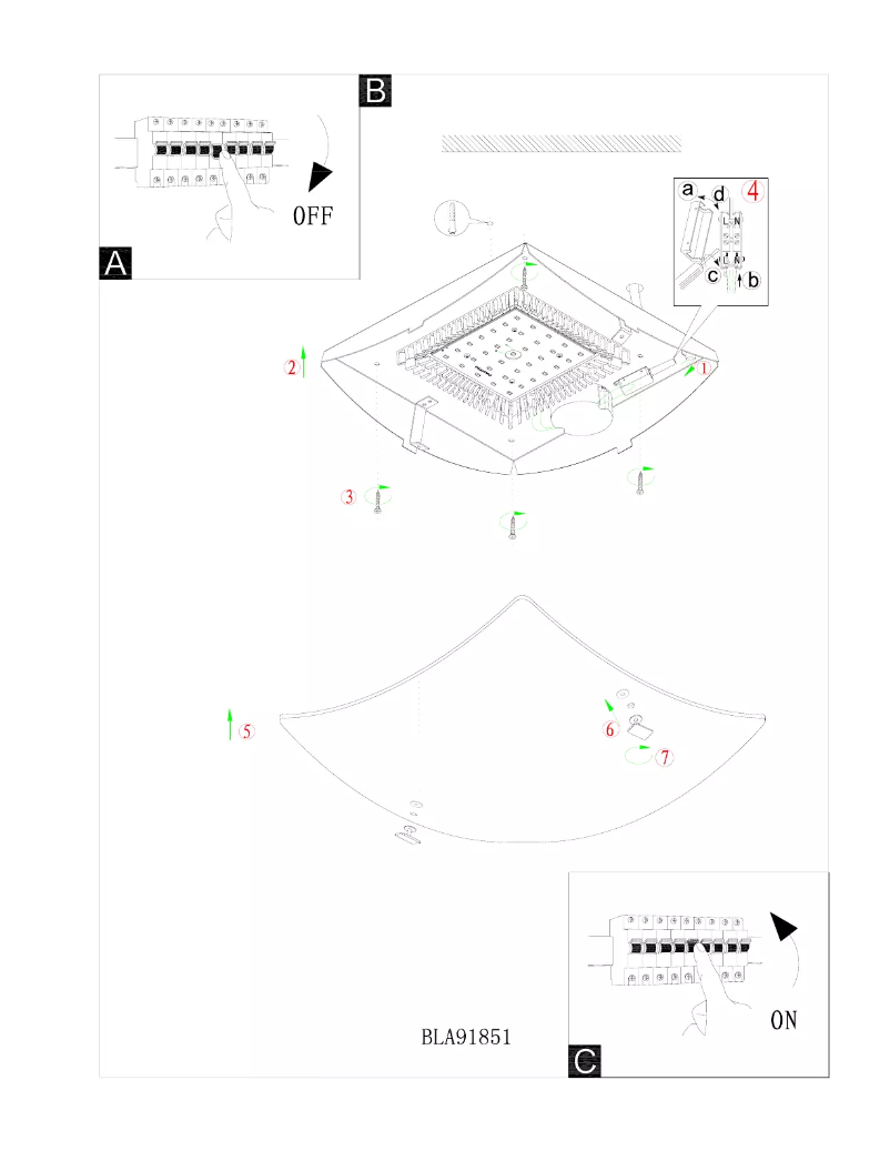 Page 1 of the manual User Manual Eglo Borgo 2