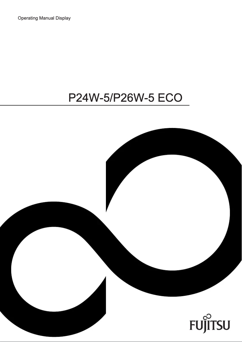 First page image of the manual for P26W-5 ECO