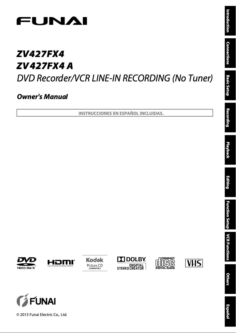 First page image of the manual for ZV427FX4 A