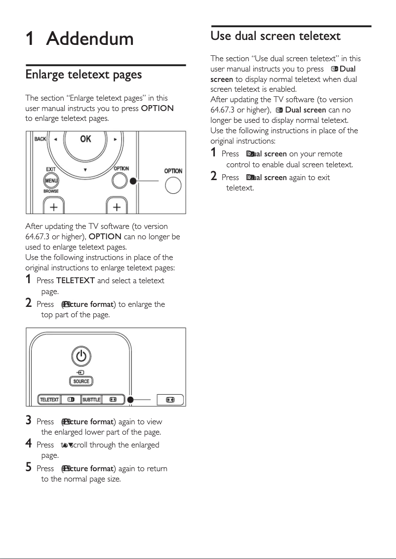First page image of the manual for 32PFL7423D