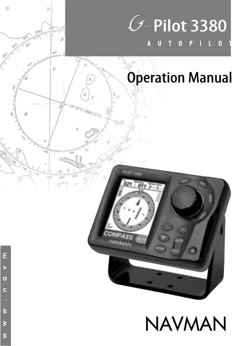 Page 1 of the manual User Manual Navman G-Pilot 3380