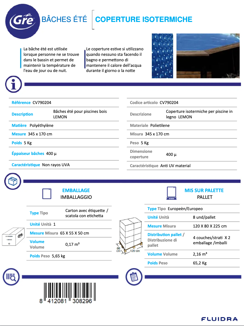First page image of the manual for CV790204