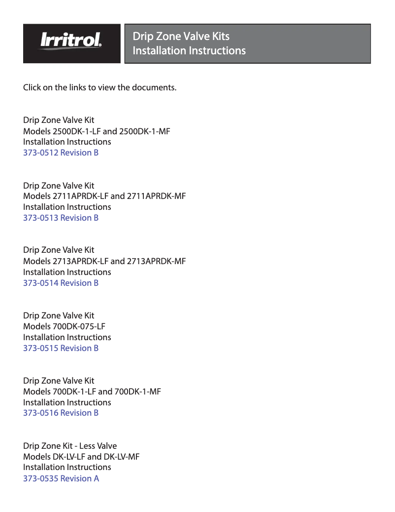 First page image of the manual for 700DK-1-MF