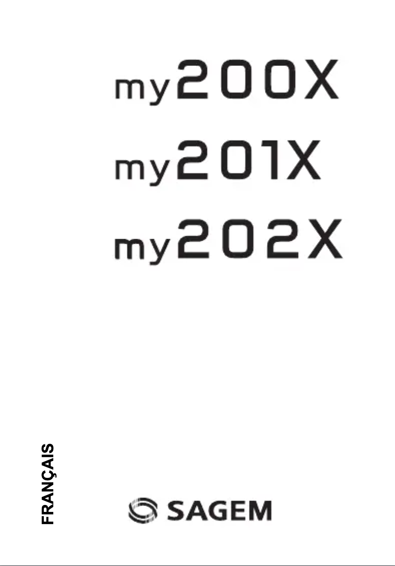 First page image of the manual for my201X