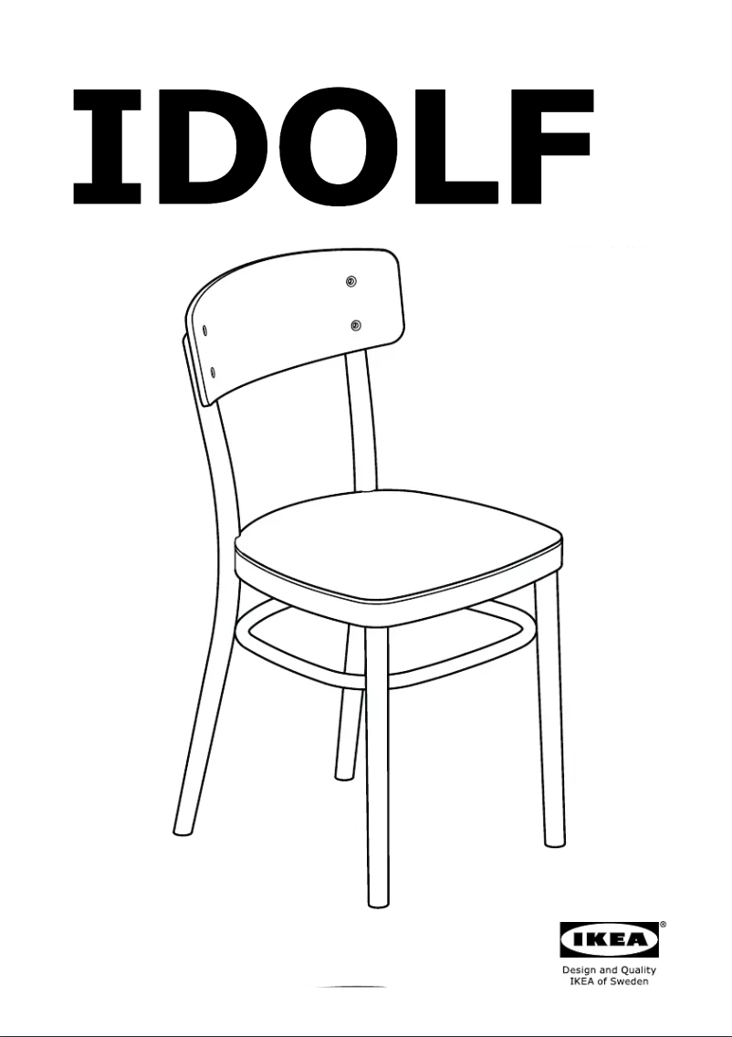 Page 1 of the manual Instruction Manual Ikea IDOLF