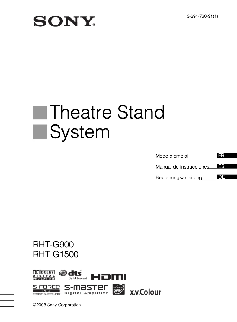 First page image of the manual for RHT-G1500