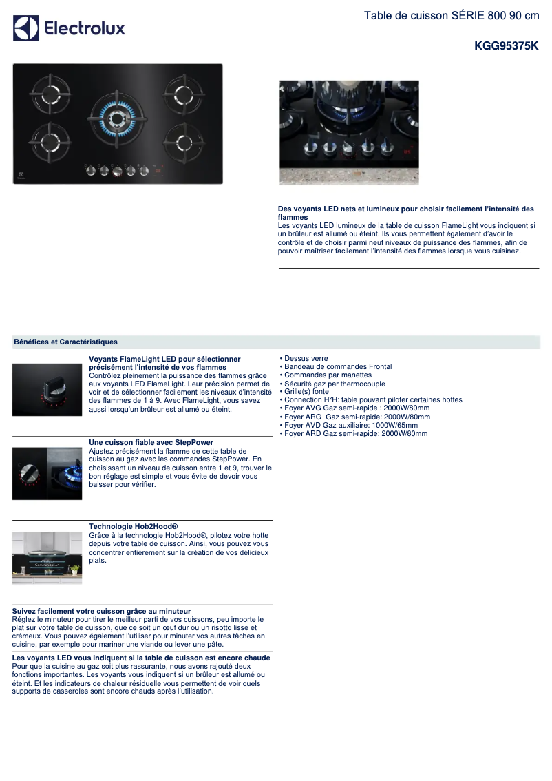 First page image of the manual for KGG95375K