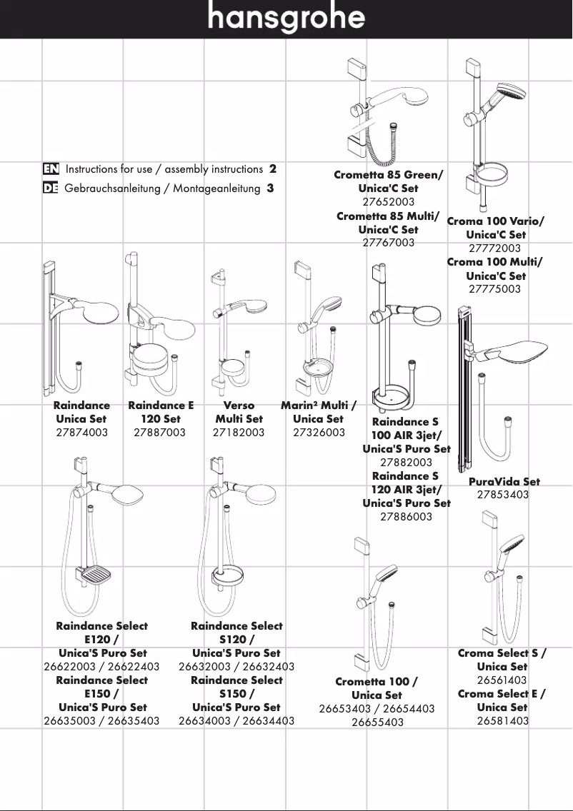 Page 1 of the manual User Manual Grohe Croma 100 Multi