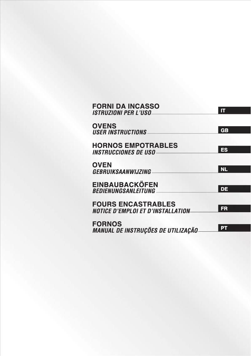 Page 1 of the manual User Manual Candy FO F222/3 CX