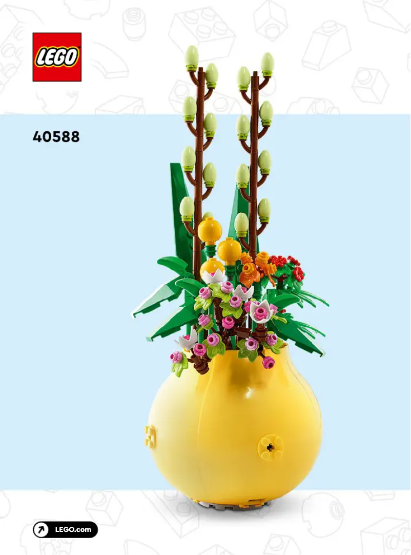 Page 1 of the manual User Manual Lego Flowerpot 40588