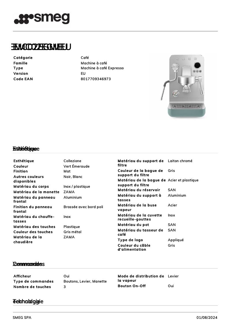 First page image of the manual for EMC02