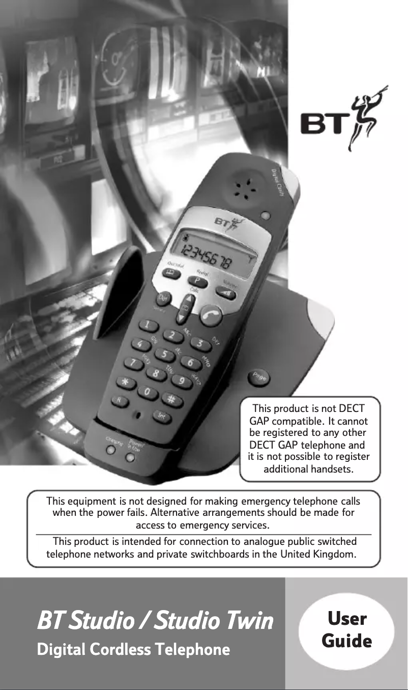 First page image of the manual for Studio