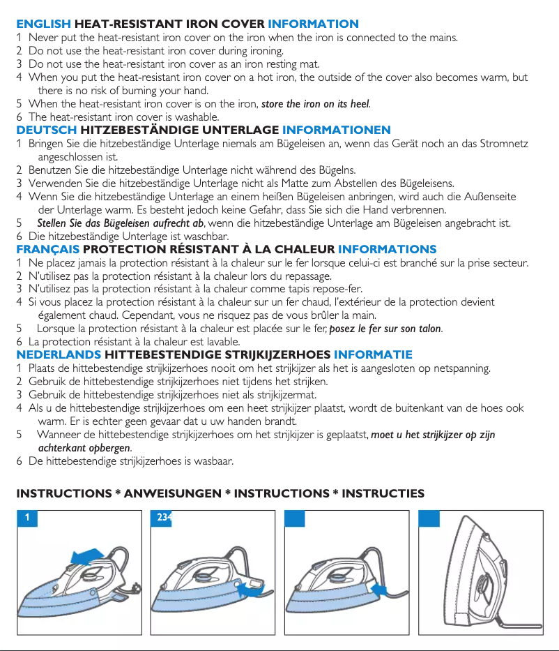 Page 1 of the manual User Manual Philips GC015