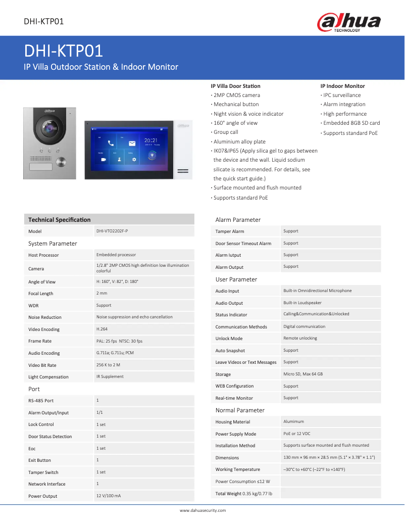 First page image of the manual for KTP01