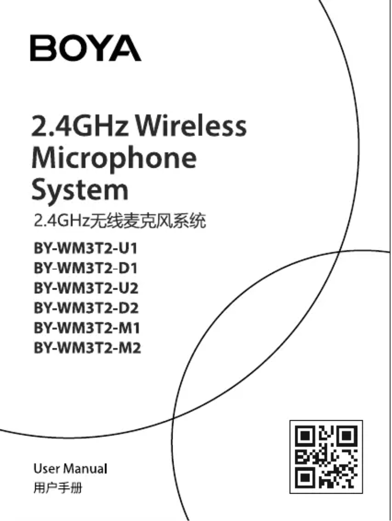 First page image of the manual for BY-WM3T2-D1