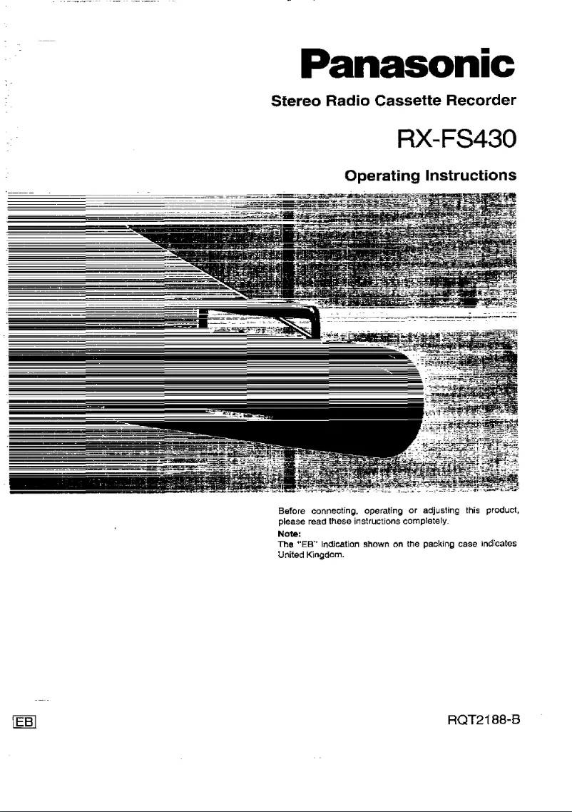 First page image of the manual for RX-FS430