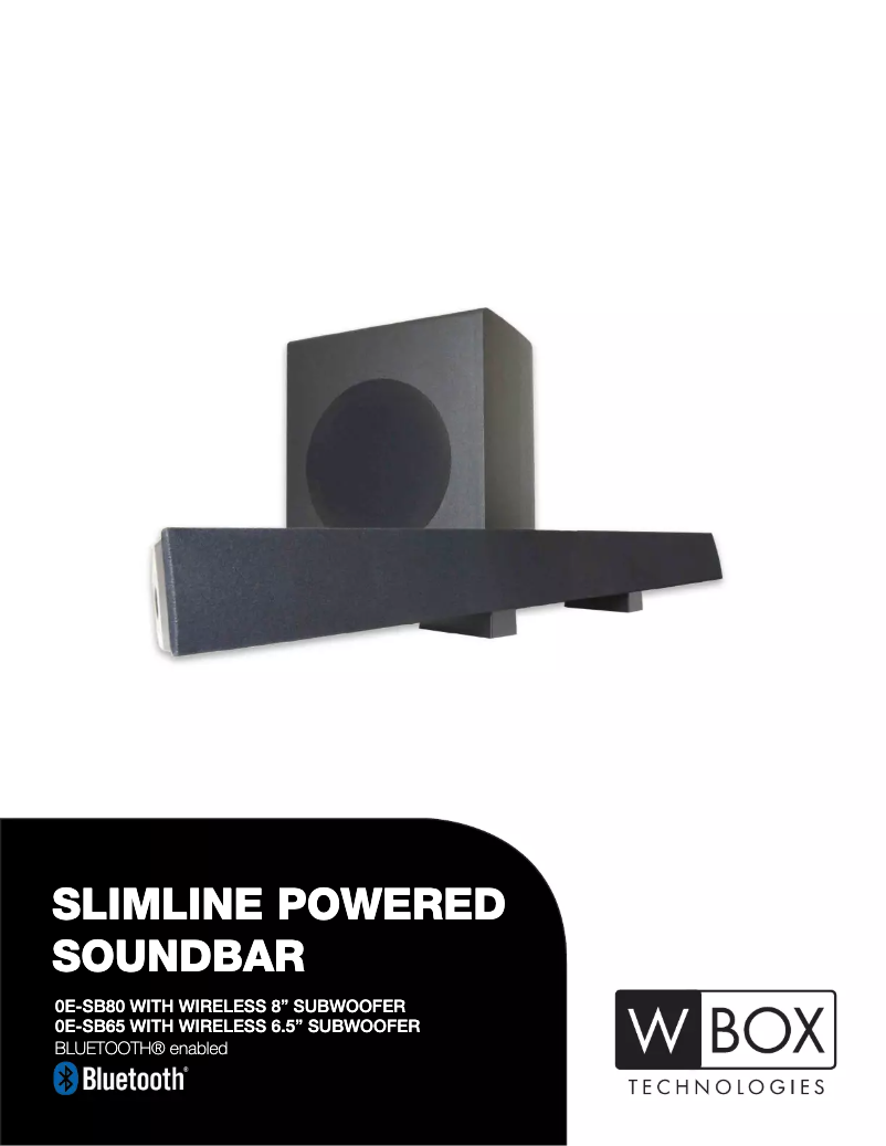 Page 1 de la notice Manuel utilisateur W Box OE-SB80