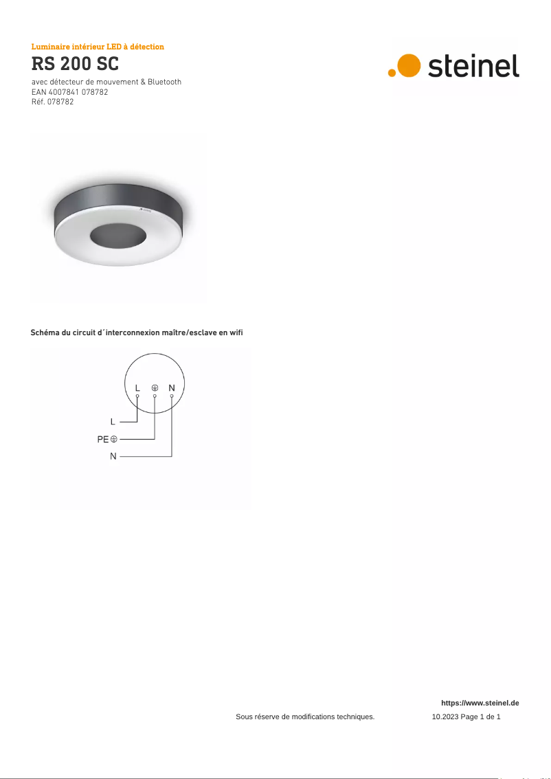 Page 1 of the manual Wiring Diagram Steinel RS 200 SC