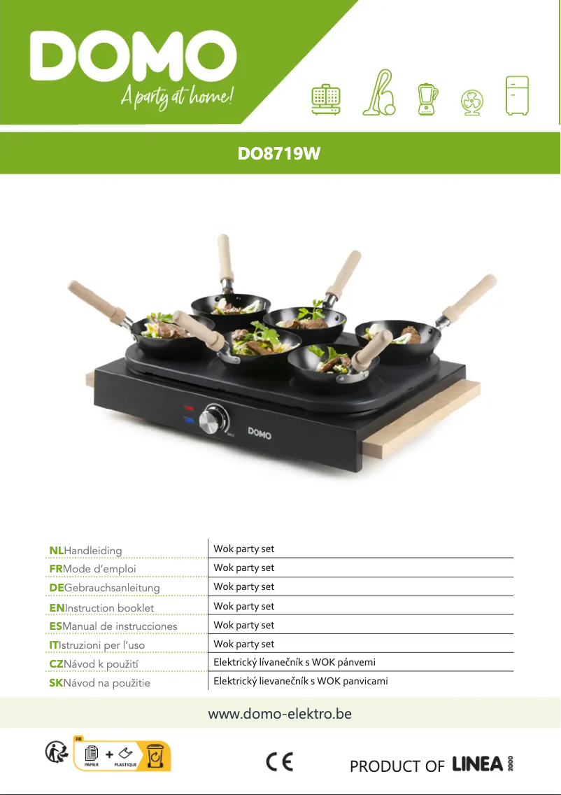 First page image of the manual for DO8719W