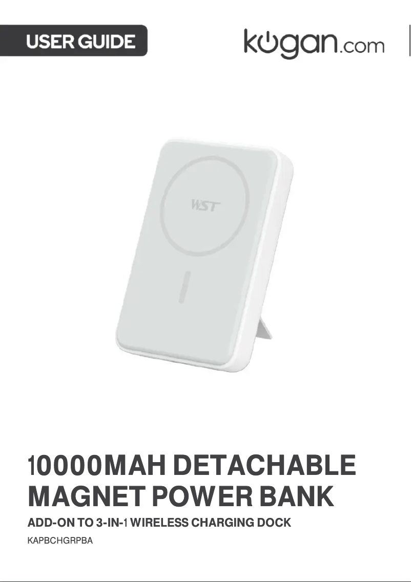 First page image of the manual for KAPBCHGRPBA