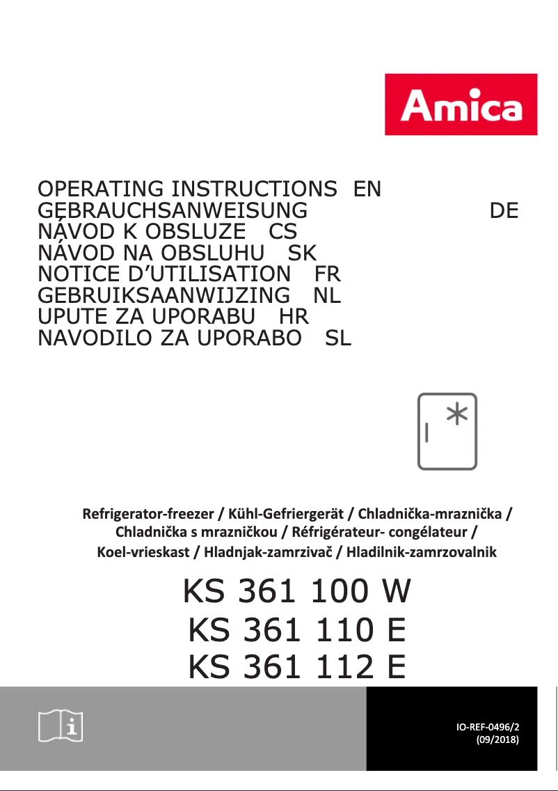 First page image of the manual for KS 361 112 E
