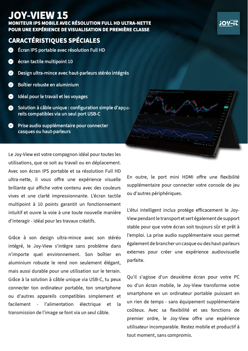 Image de la première page du manuel de l'appareil View 15