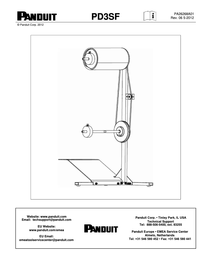Page 1 of the manual User Manual Panduit PD3SF
