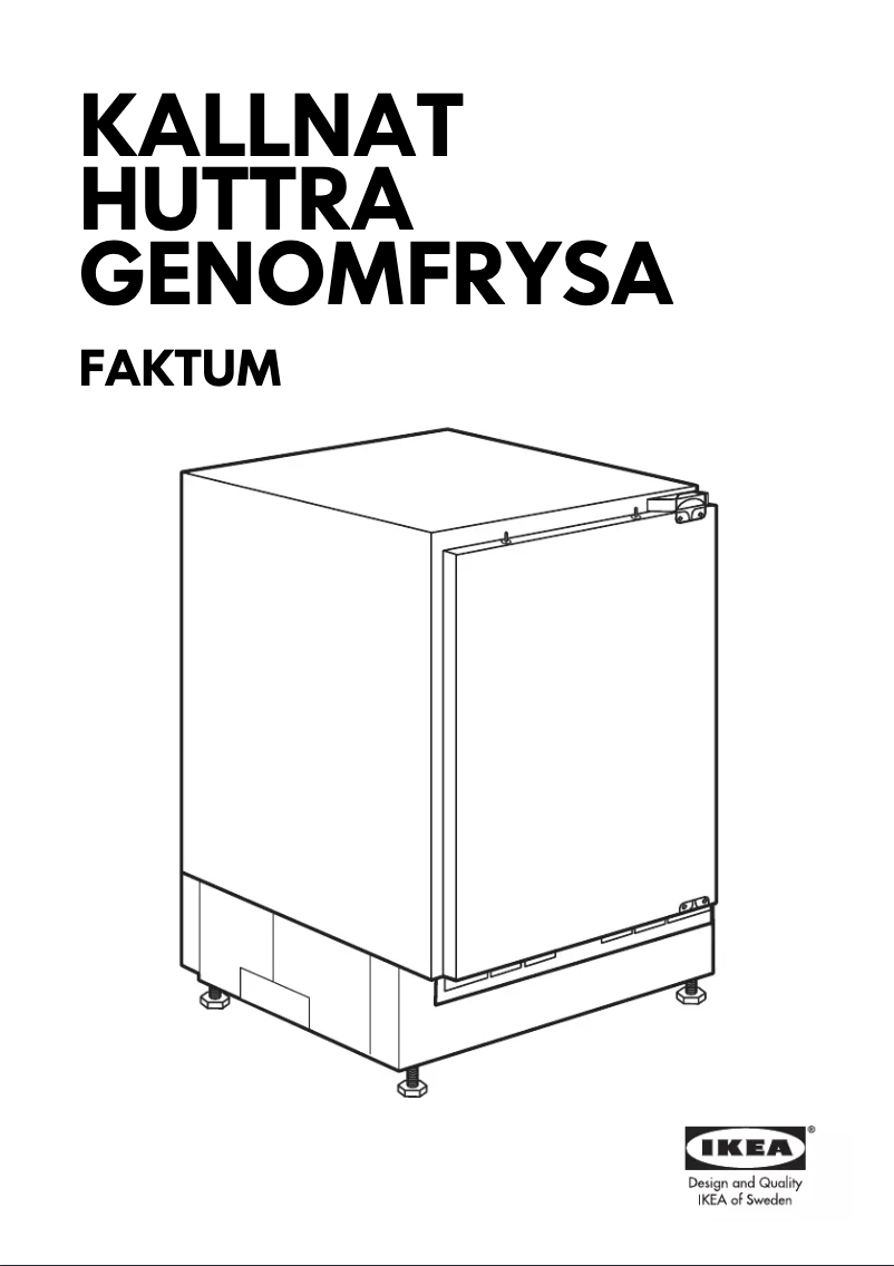 Page 1 of the manual Instructions / Assembly Ikea GENOMFRYSA