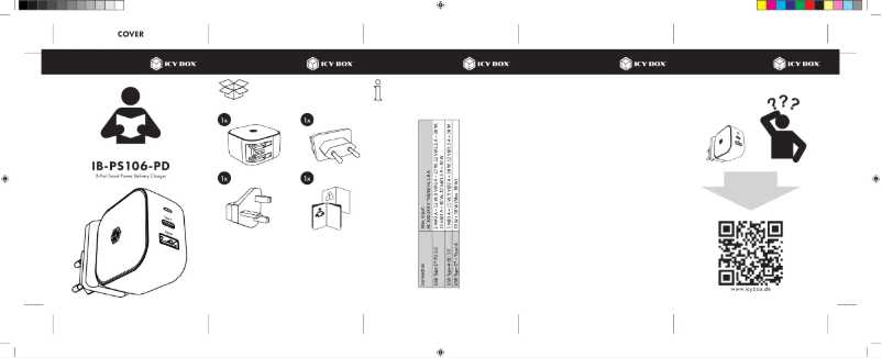 Page 1 of the manual User Manual Icy Box IB-PS106-PD
