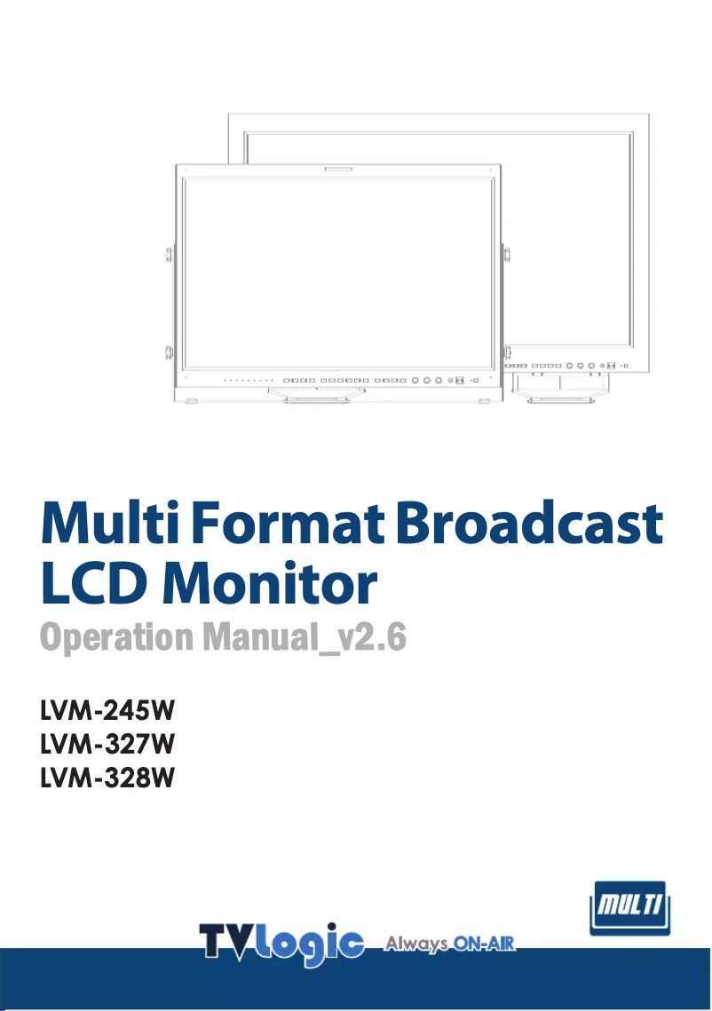 First page image of the manual for LVM-328W