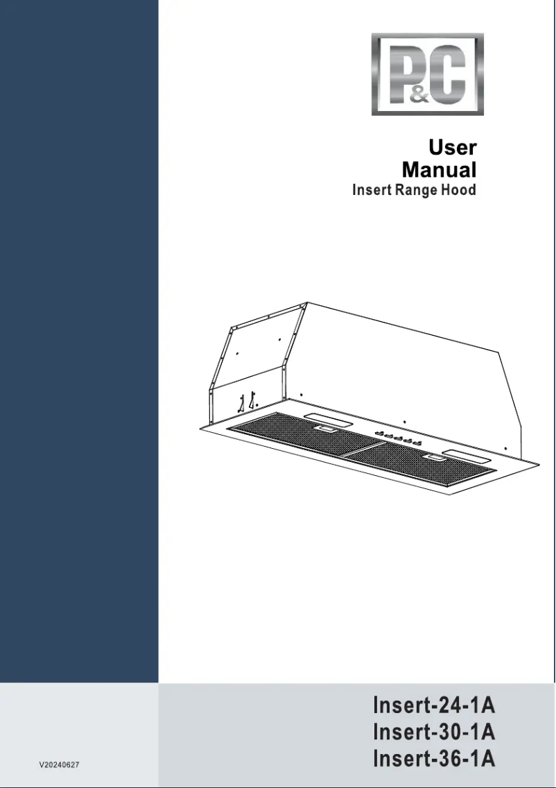 Page 1 of the manual User Manual Porter & Charles INSERT-36-1A