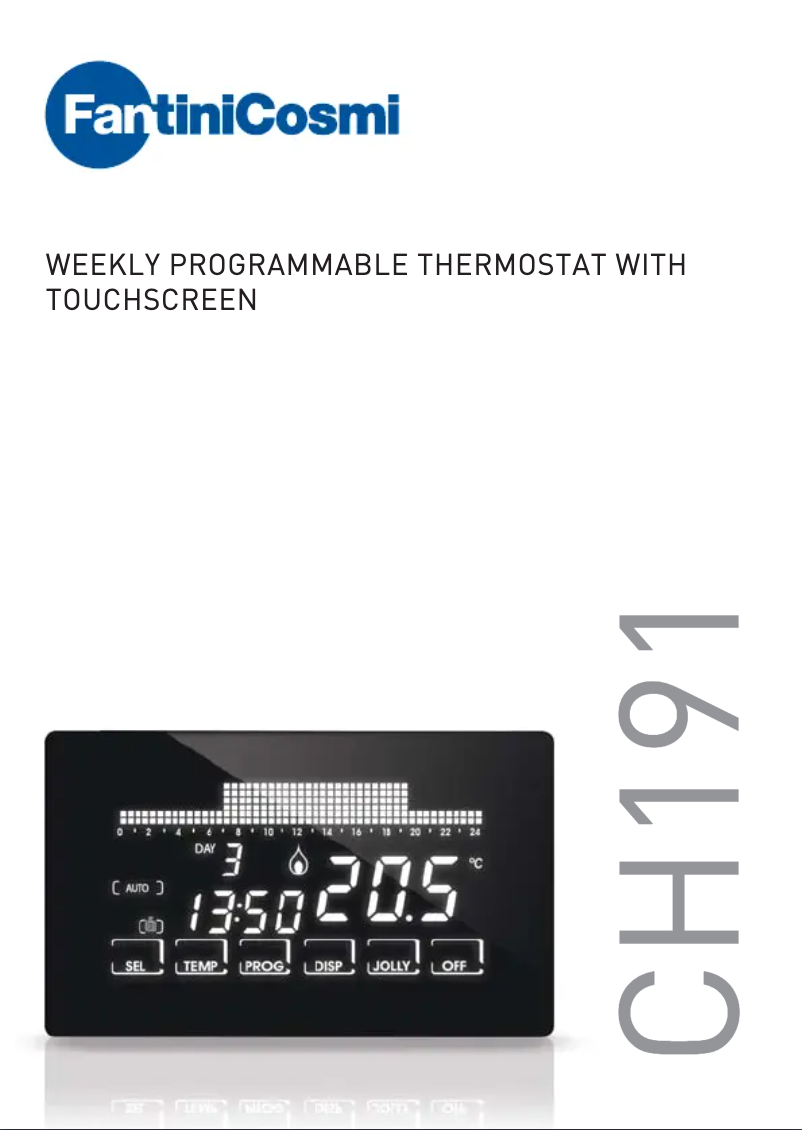 Page 1 of the manual User Manual Fantini Cosmi Intellitouch CH191