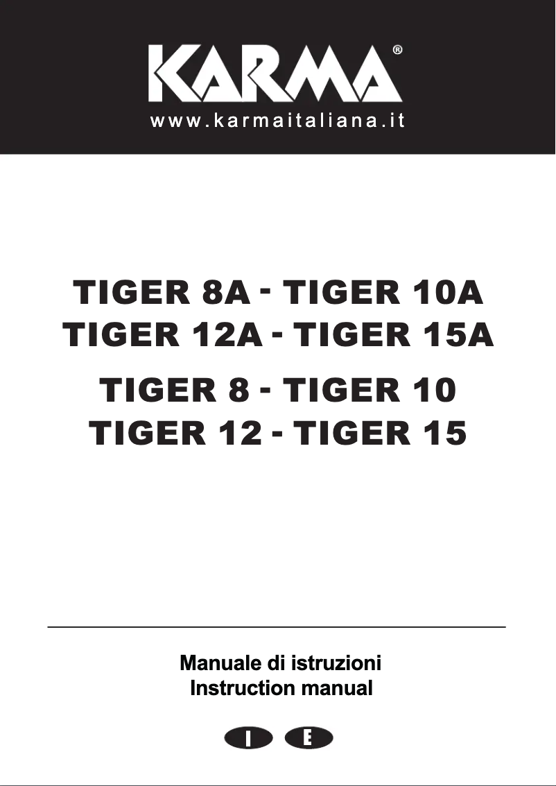 First page image of the manual for Tiger 15A