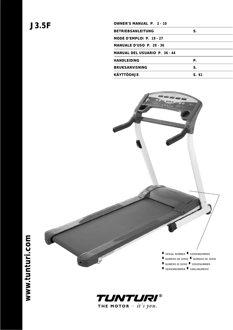 First page image of the manual for J3.5F