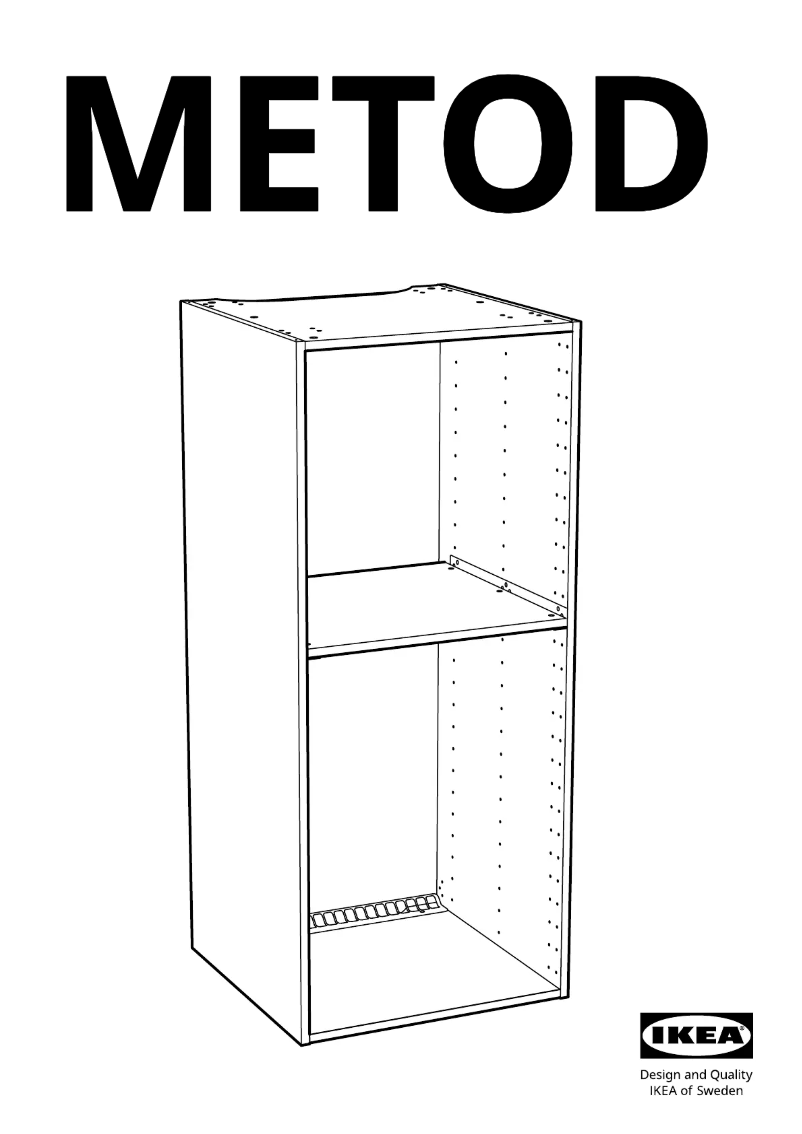 First page image of the manual for METOD 203.854.74