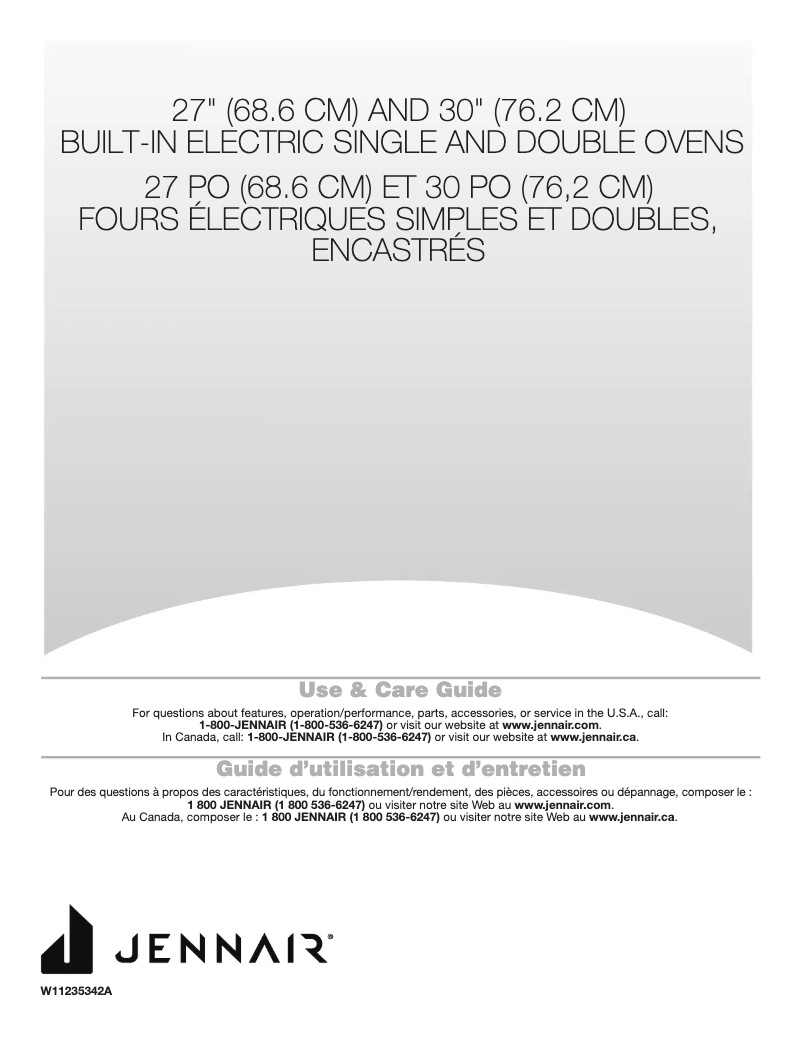 First page image of the manual for JJW2827IL