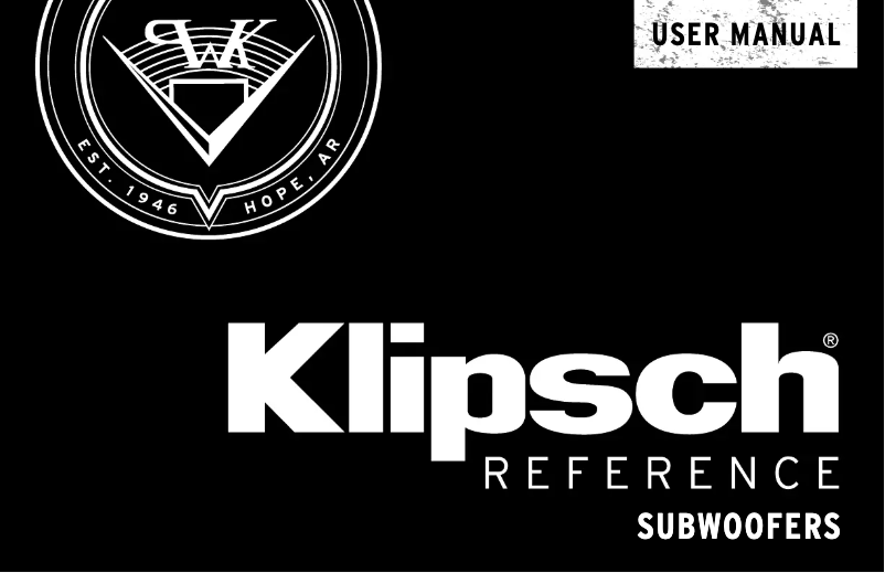 First page image of the manual for Reference R-112SW