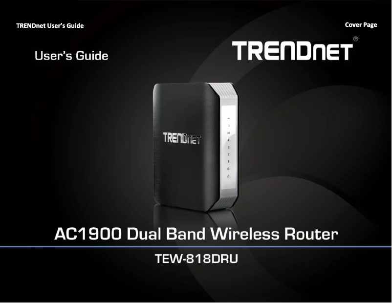 Page 1 of the manual User Manual TRENDnet RB-TEW-818DRU