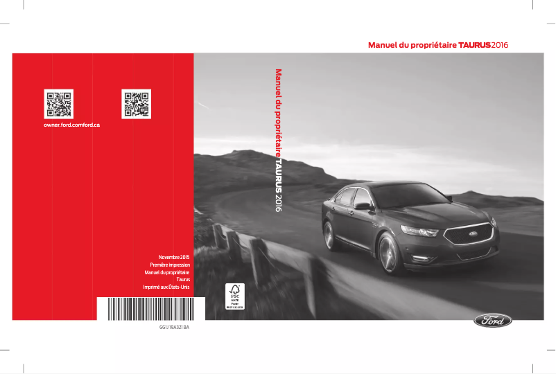 First page image of the manual for Taurus (2016)