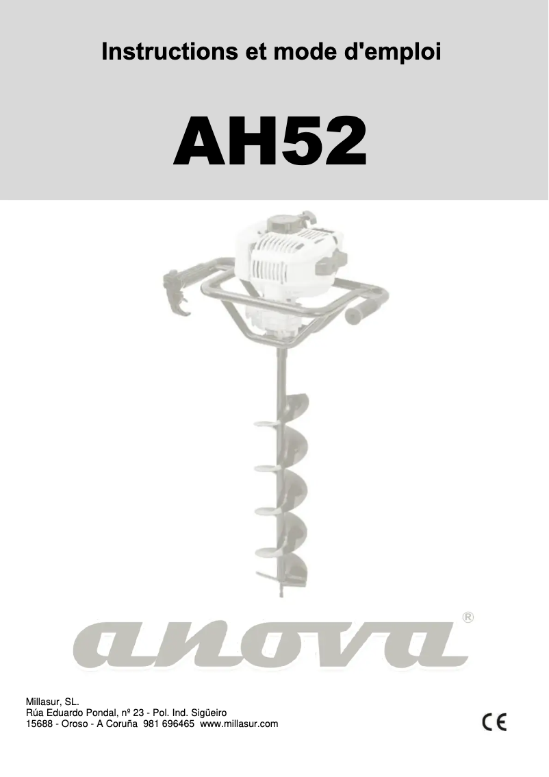First page image of the manual for AH52