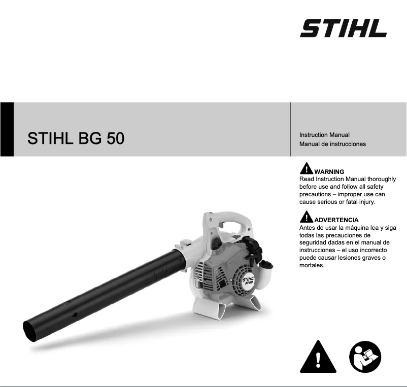 Page 1 of the manual User Manual Stihl BG 50