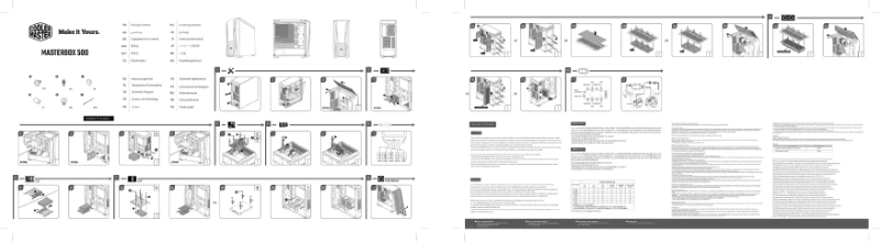 First page image of the manual for MasterBox 500
