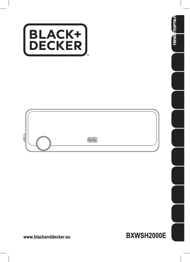 Page 1 de la notice Manuel utilisateur Black & Decker BXWSH2000E