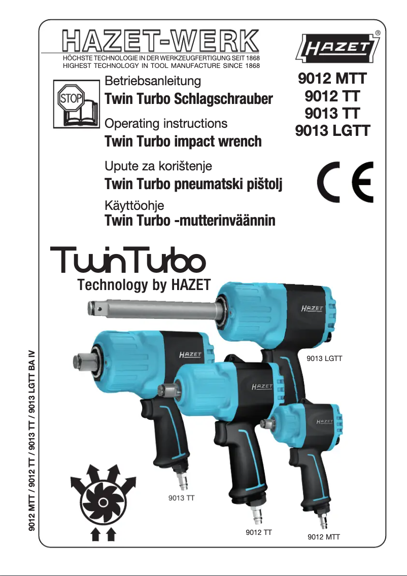 First page image of the manual for 9013 LGTT