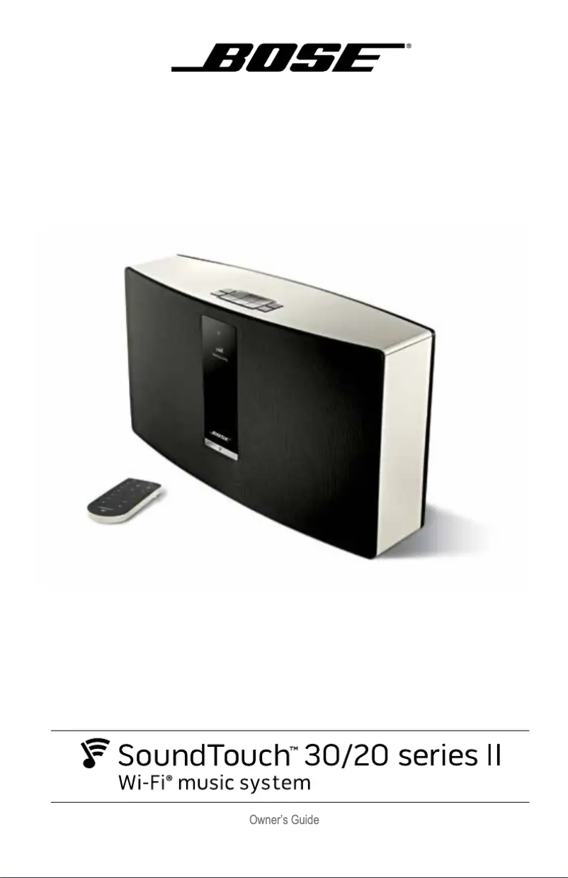 Page 1 of the manual User Manual Bose SoundTouch 20 Series II