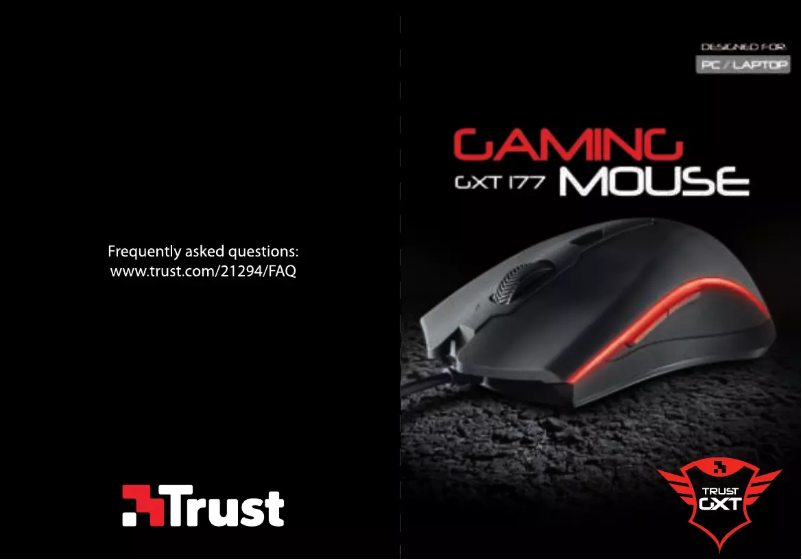 Page 1 of the manual User Manual Trust GXT 177