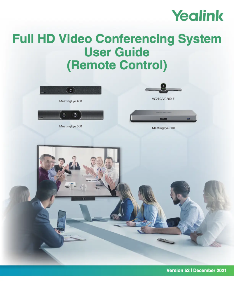 First page image of the manual for VC200-E