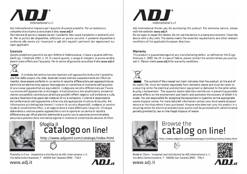 Page 1 de la notice Manuel utilisateur Adj 510-00015 Shark Mouse