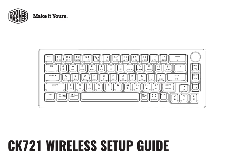 First page image of the manual for CK721