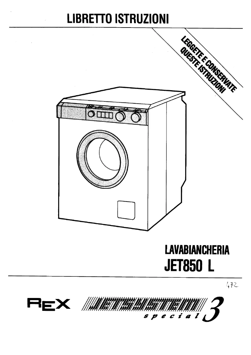 First page image of the manual for JET850L